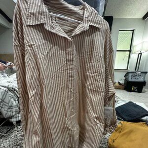 SONOMA WOMENS BUTTON UP, 5X